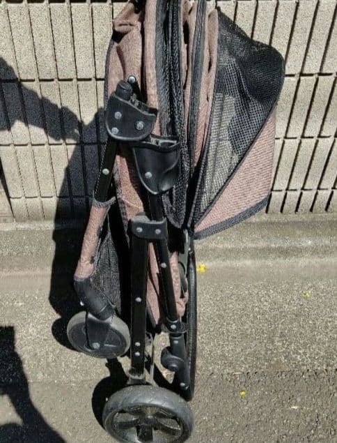 ペットカート 耐荷重30kg「ココハート甘えん坊バギーBIG4輪タイプ」