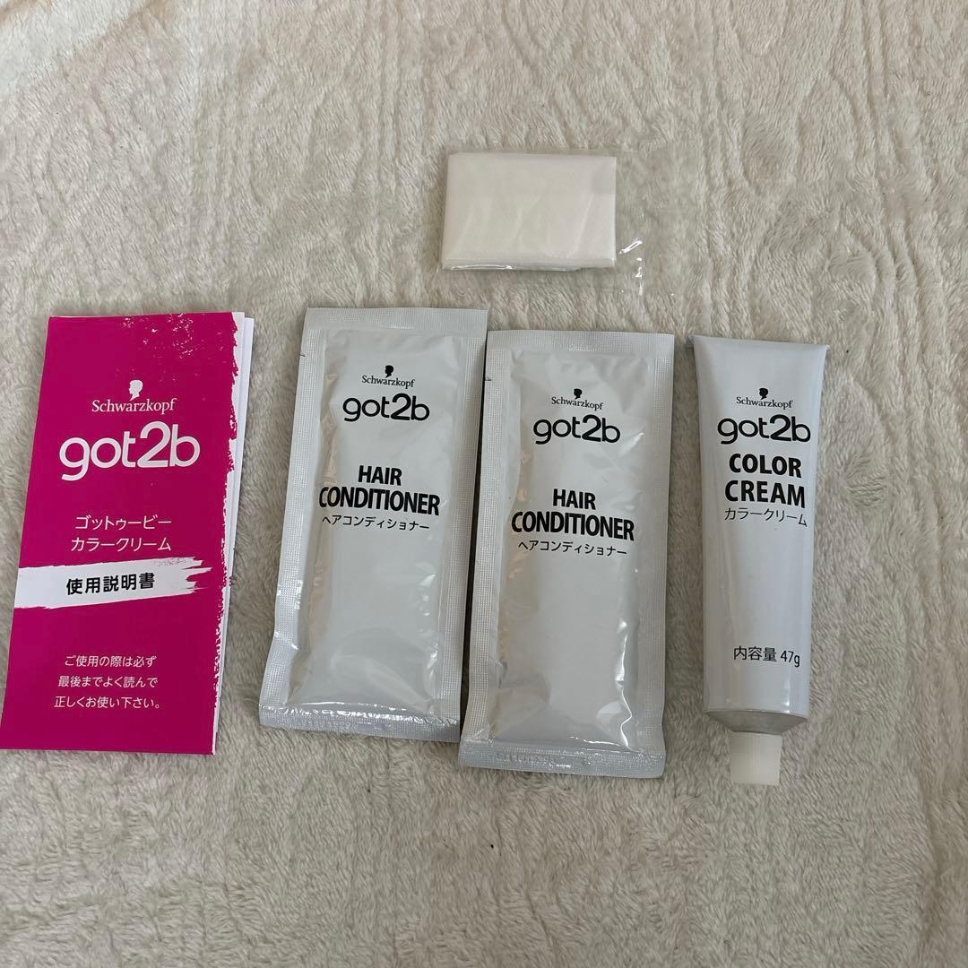 got2b カラークリーム ヘアコンディショナー・手袋付きネオンイエロー 1個