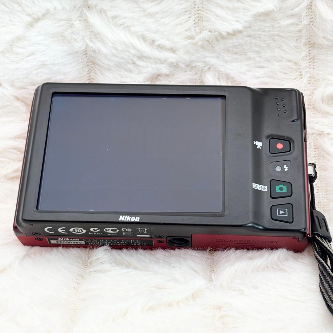 極美品・動作良好✨ Nikon COOLPIX S6100 レッド