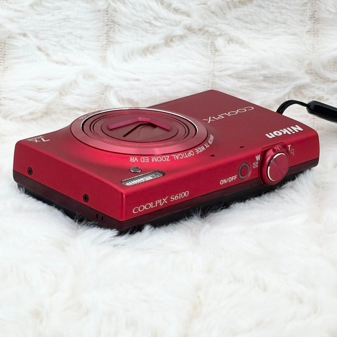 極美品・動作良好✨ Nikon COOLPIX S6100 レッド