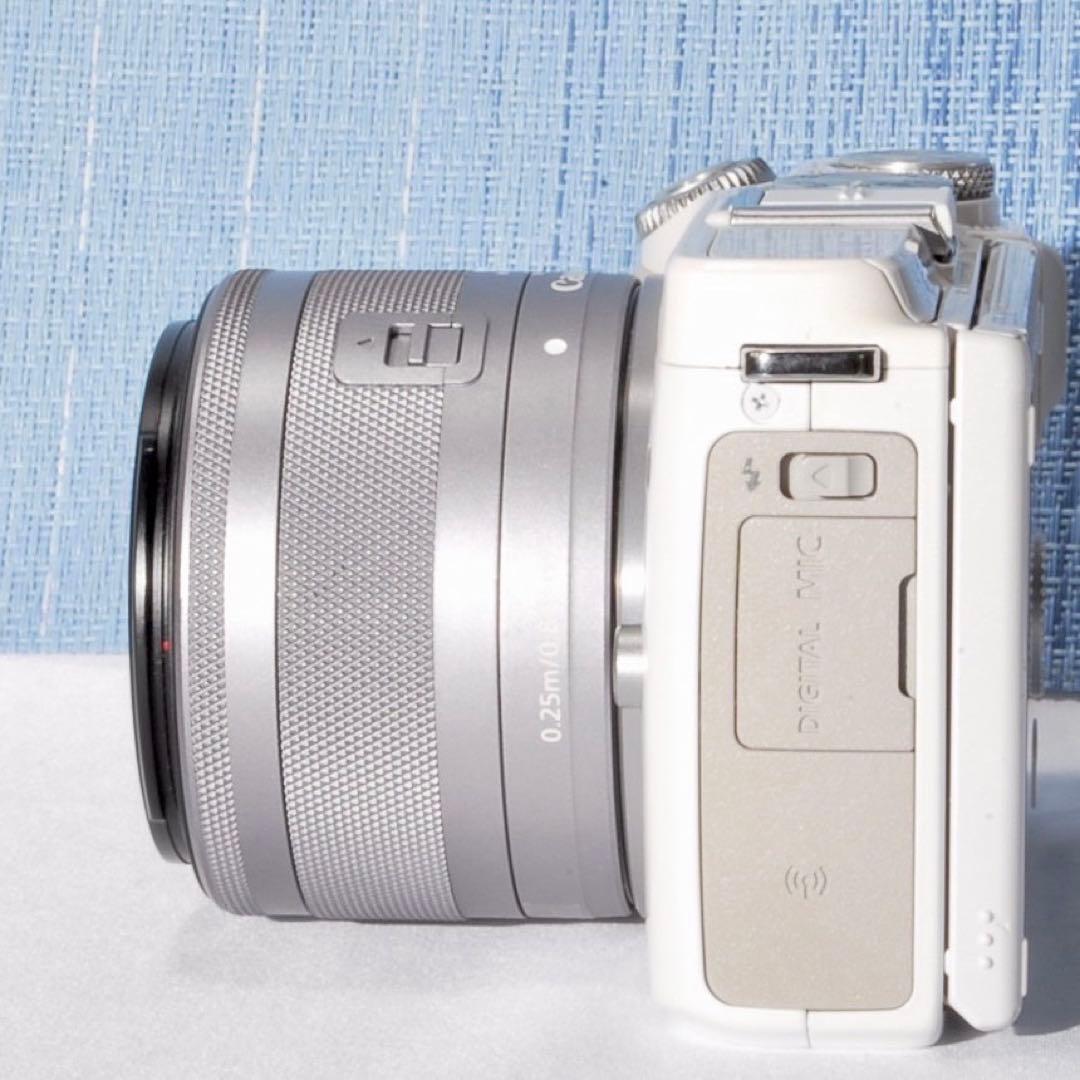 ✨訳あり✨Canon EOS M3 ホワイト❤️2420万画素！Wi-Fiモデル
