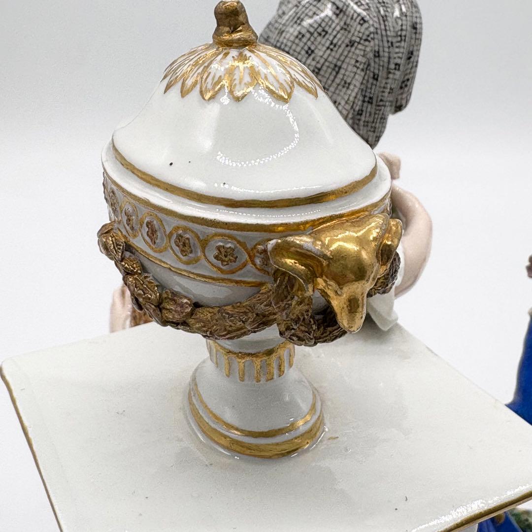 ♦︎Meissen マイセン 「婚約」 フィギュリン 陶器 人形 訳あり