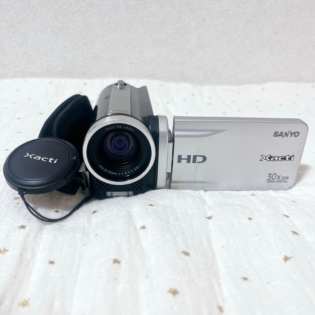 【動作確認済】SANYO Xacti DMX-TH1 ビデオカメラ　シルバー