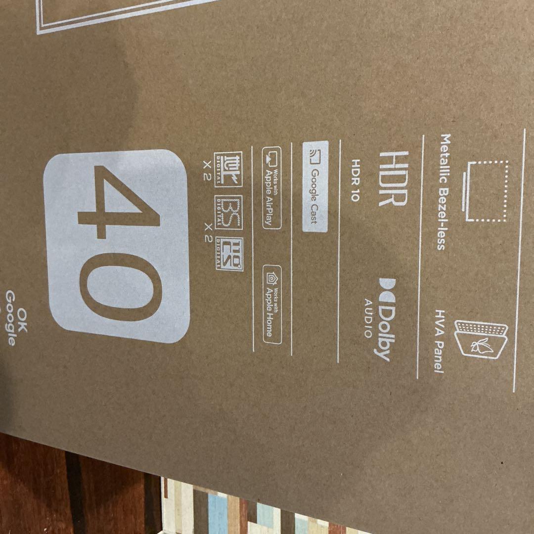 【新品】 TCL 40S5K 40V型フルハイビジョン2K量子ドット液晶テレビY