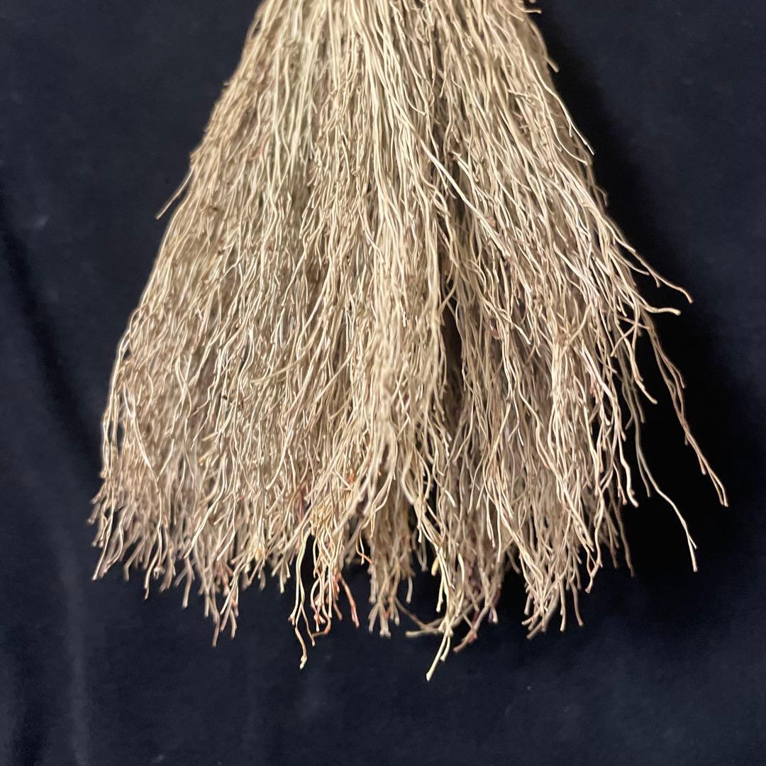 一点物　天然素材の手作り伝統的ほうき　全長約40cm