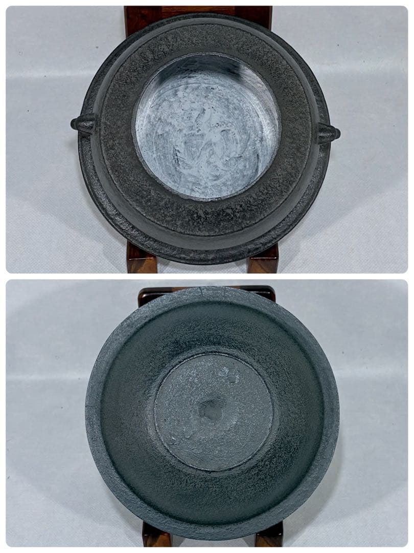 釜師 菊地政光作　真形釜　美品　共箱　茶道具　送料込