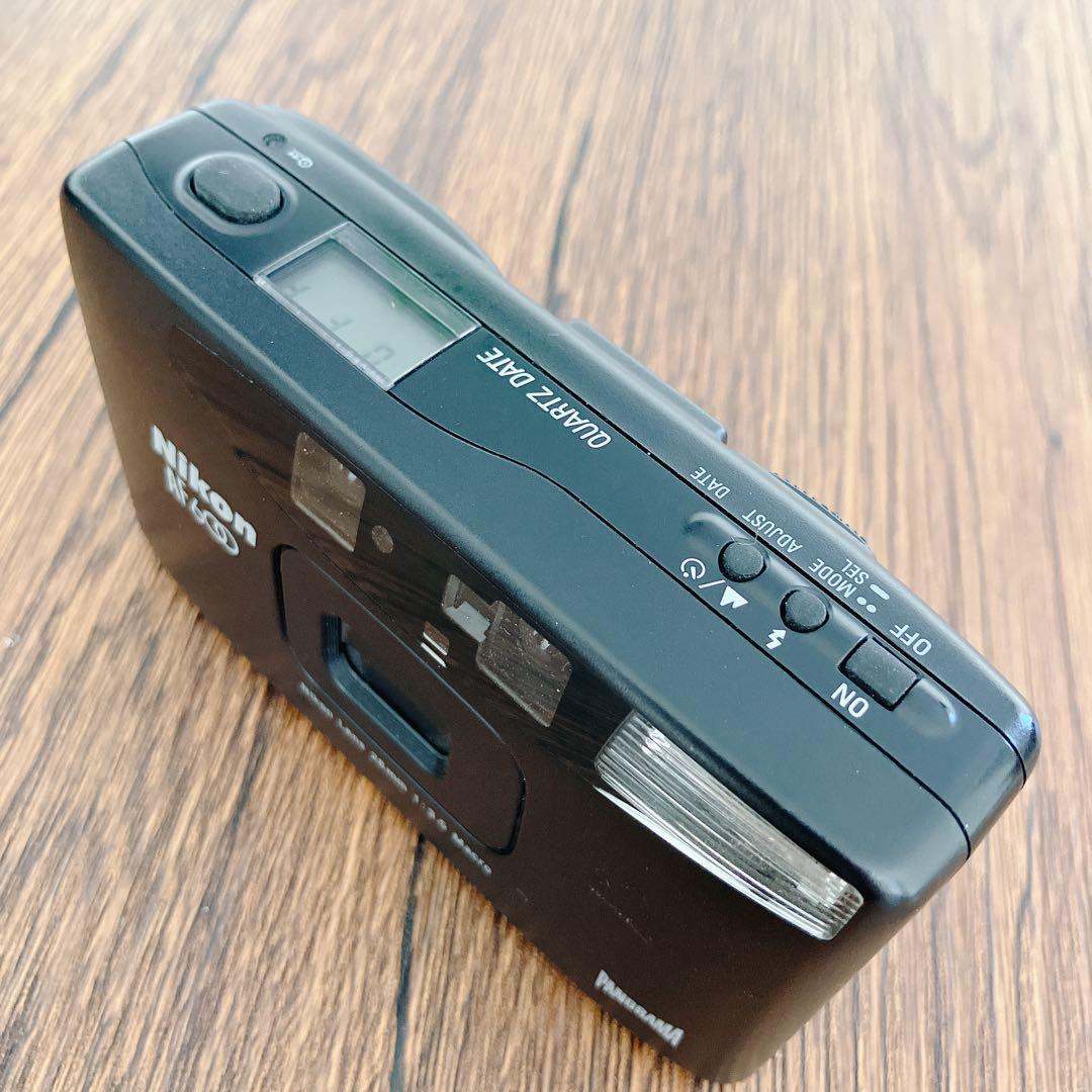 【動作品】Nikon ニコンAF600 QD コンパクトフィルムカムラ