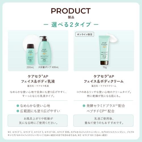 ケアセラ(CareCera) APフェイス&ボディ 乳液 200ml (セラ＜＞
