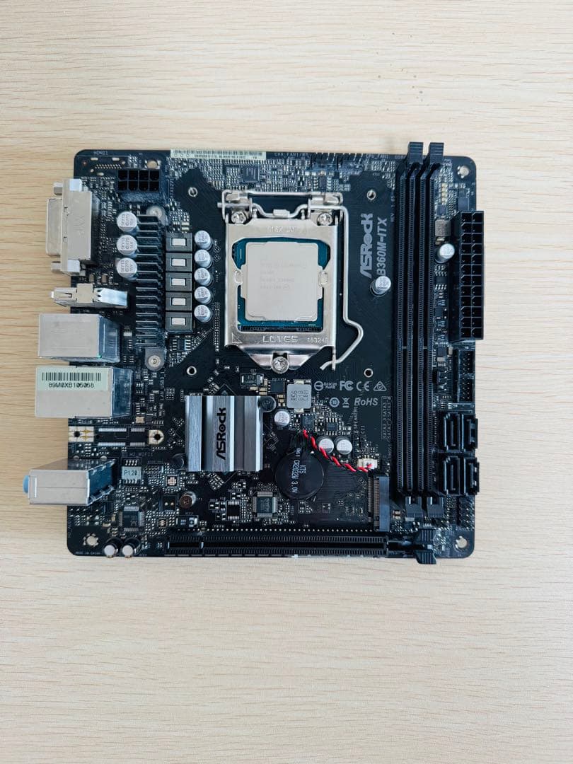 ASRock B360M-ITXとintel Celeron G4900セット