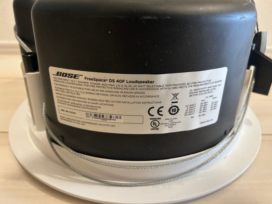 BOSE　DS40F ホワイト　天井埋め込みスピーカー ②