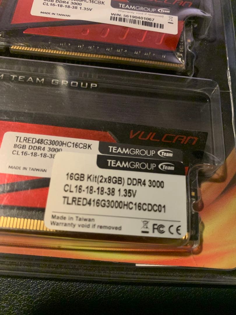 Team T-Force DDR4 16GB（2×8GB） 3000MHz