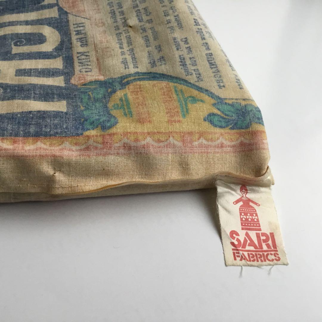 英国製　エコバッグ BY SARI FABRICS ヴィンテージ