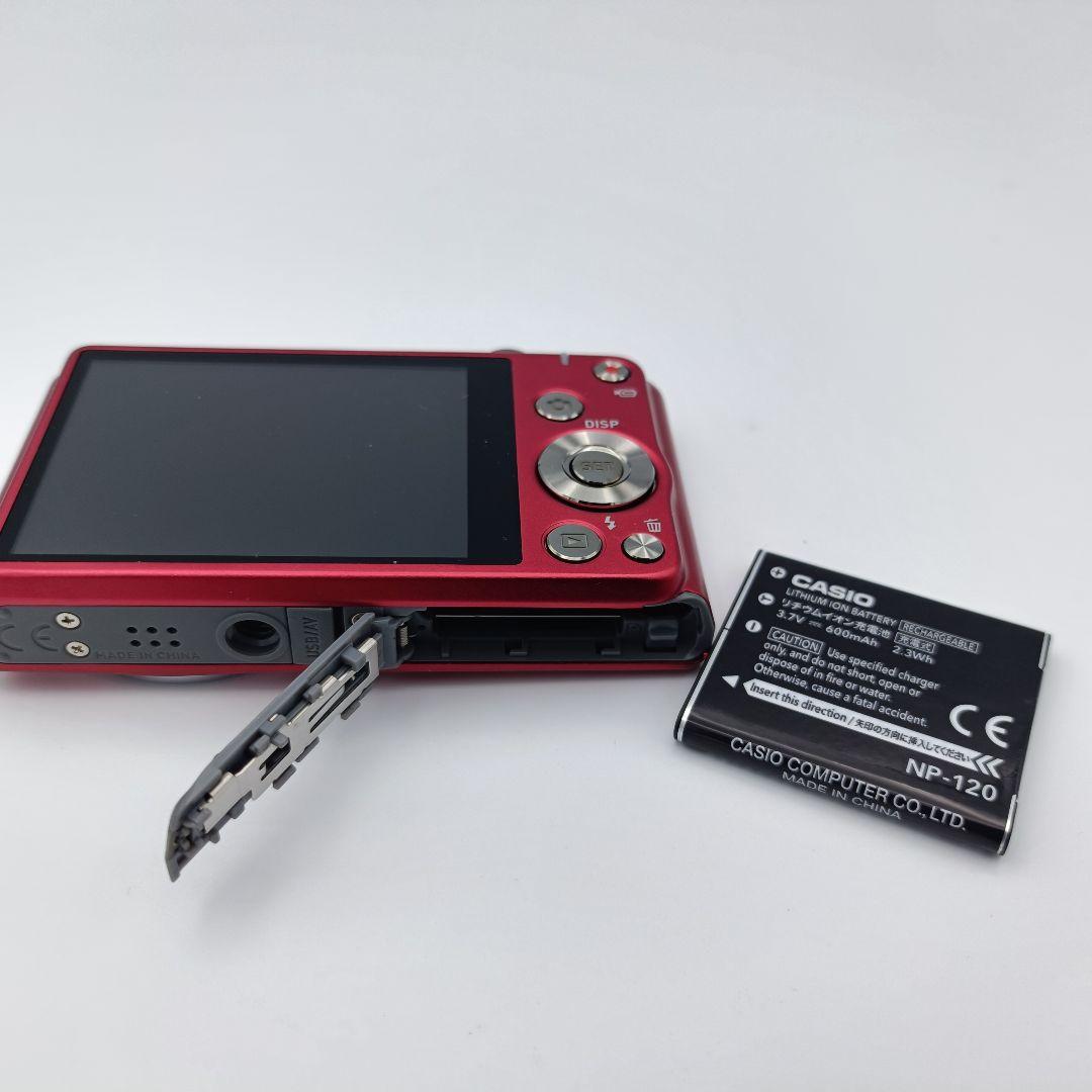 美品　CASIO EXILIM EX-ZS27 レッド 動作品 デジカメ