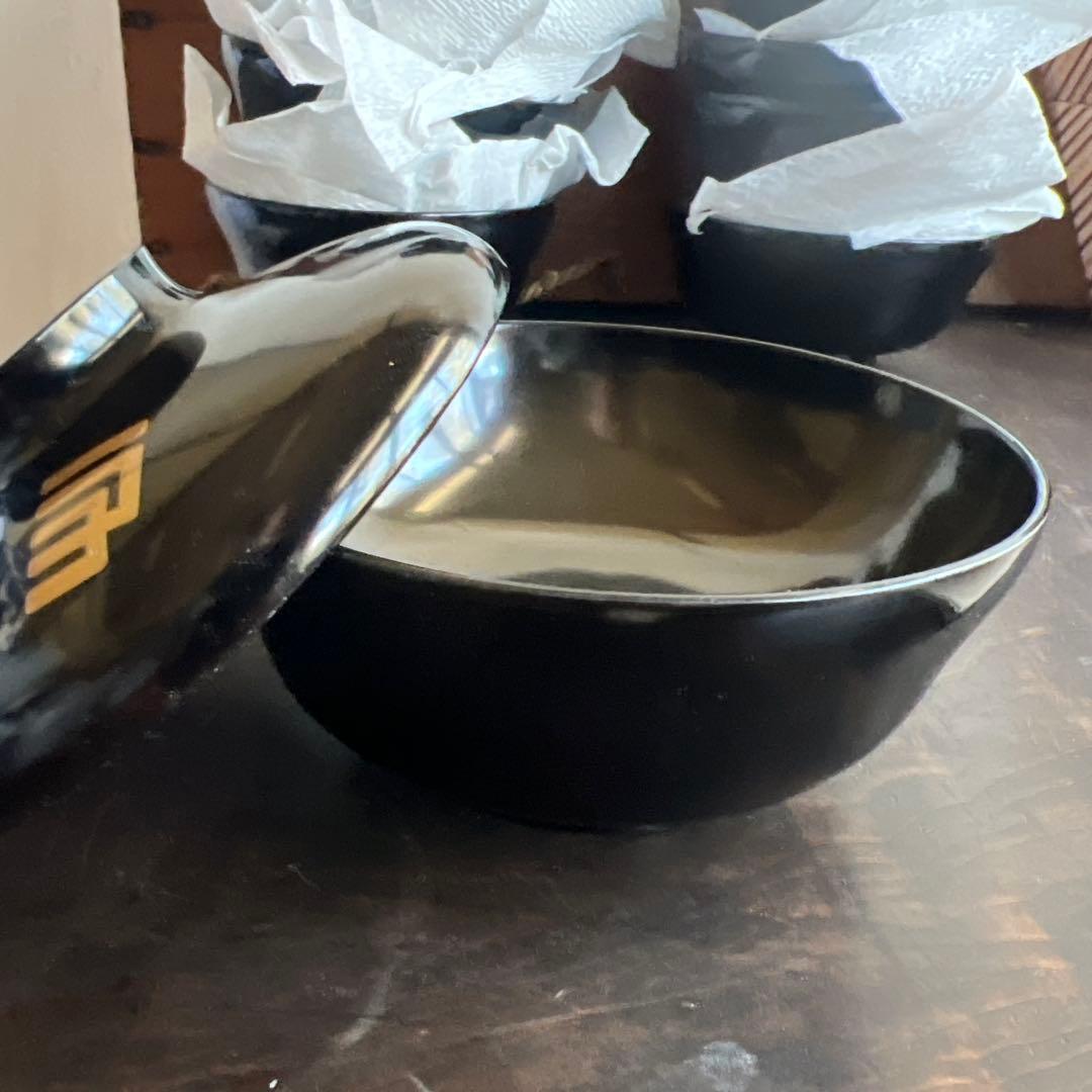 漆器 蓋付き椀 10個セット　　木製