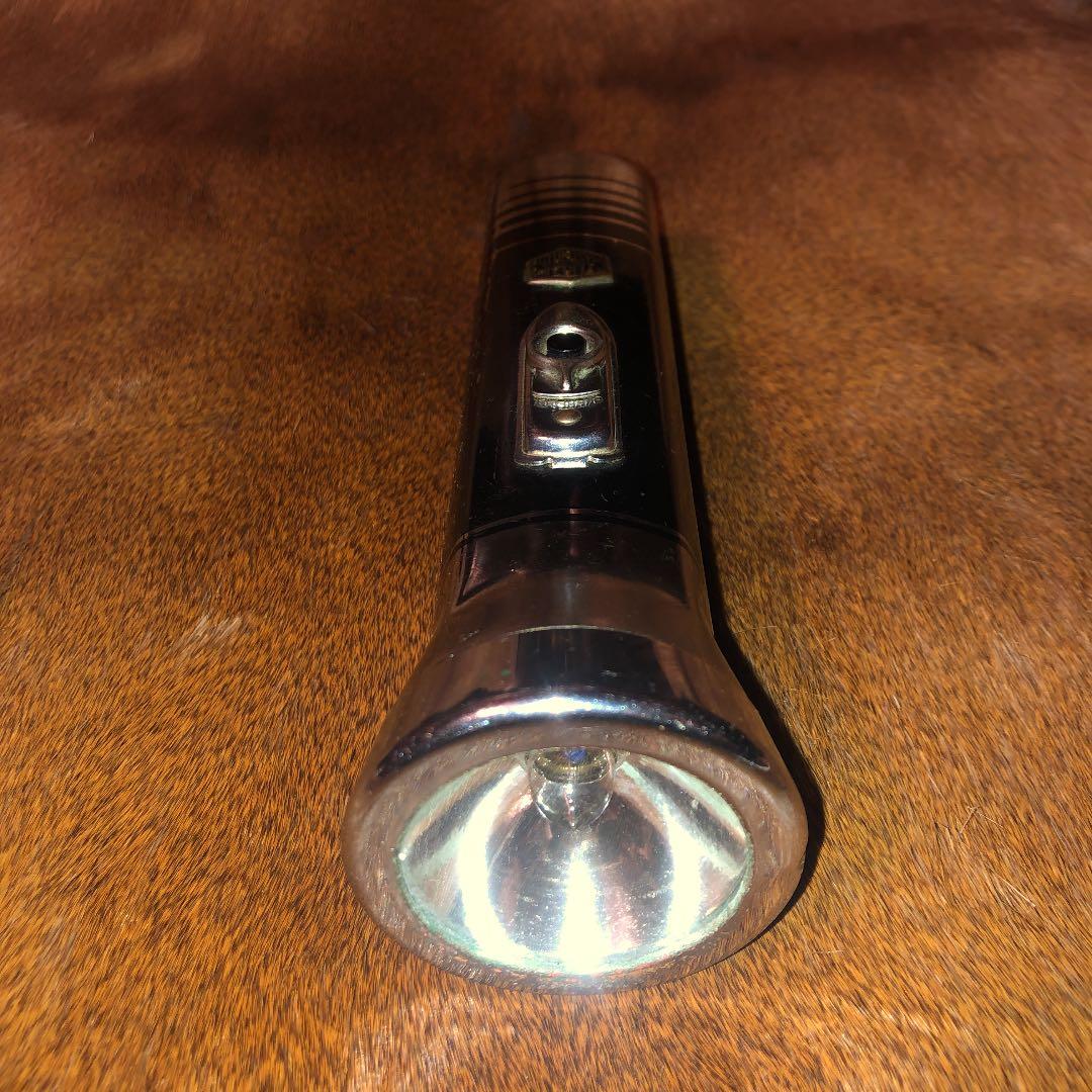 懐中電灯　ビンテージ  ライト　アメリカ　インダストリアル　鉄道　古道具　古物
