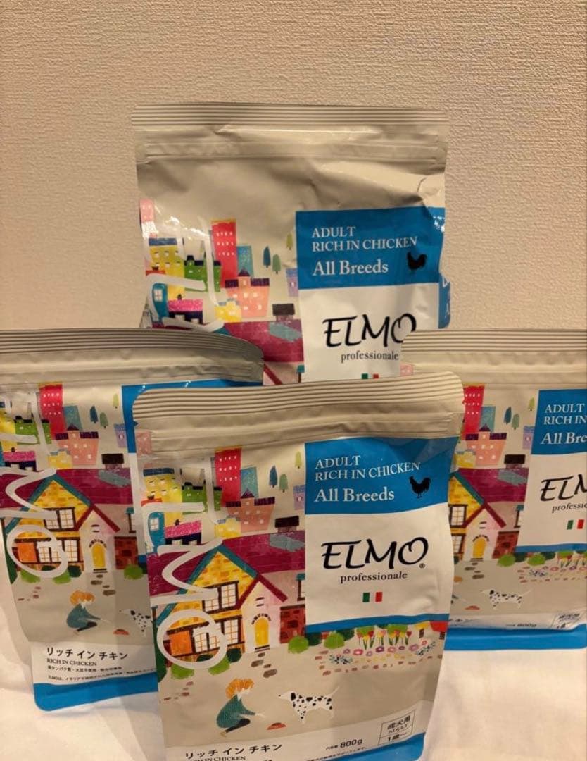 ELMO リッチインチキン　成犬用　3kg＋800g×3袋　新品　エルモ