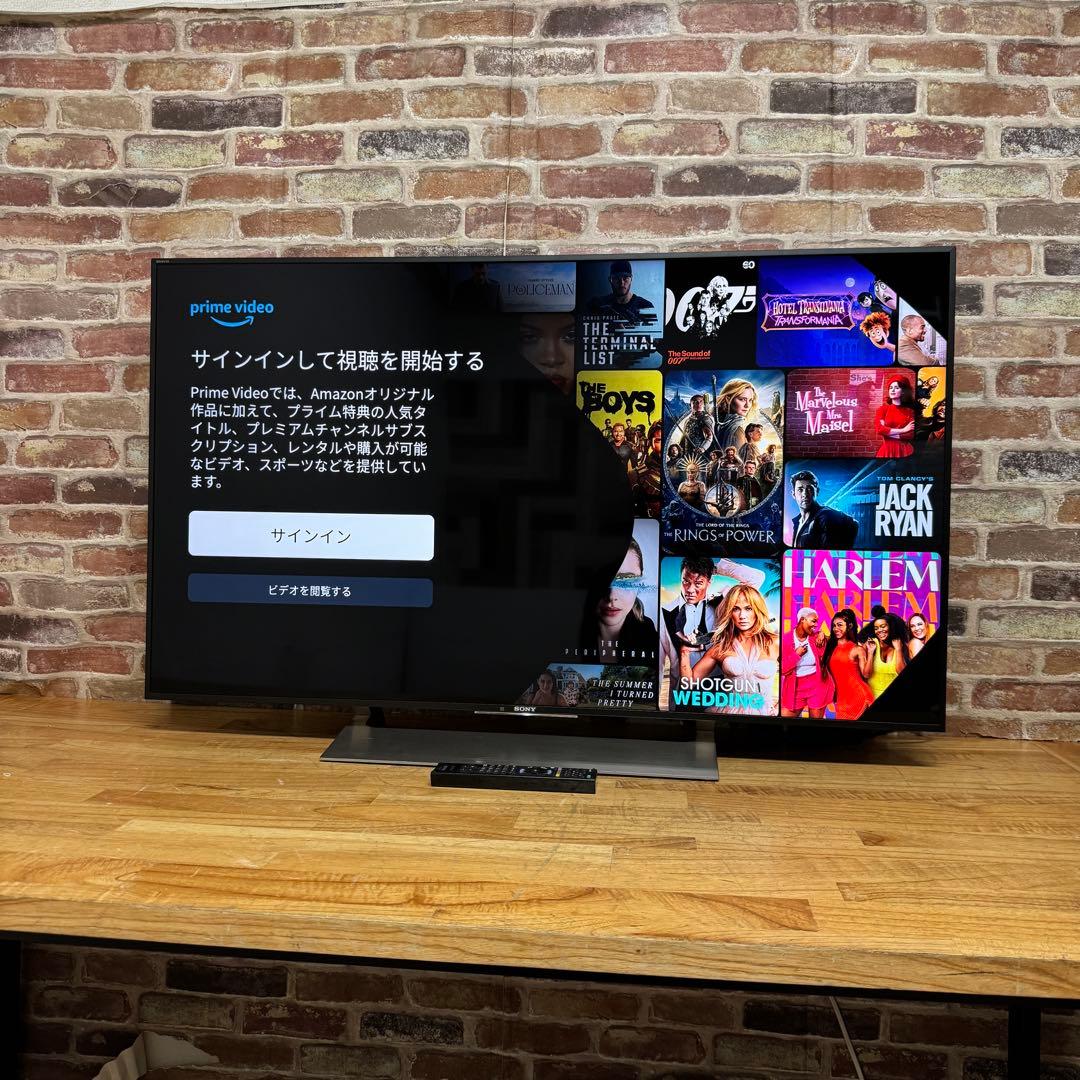 SONY 49V型 4K 液晶テレビ BRAVIA KJ-49X9000E