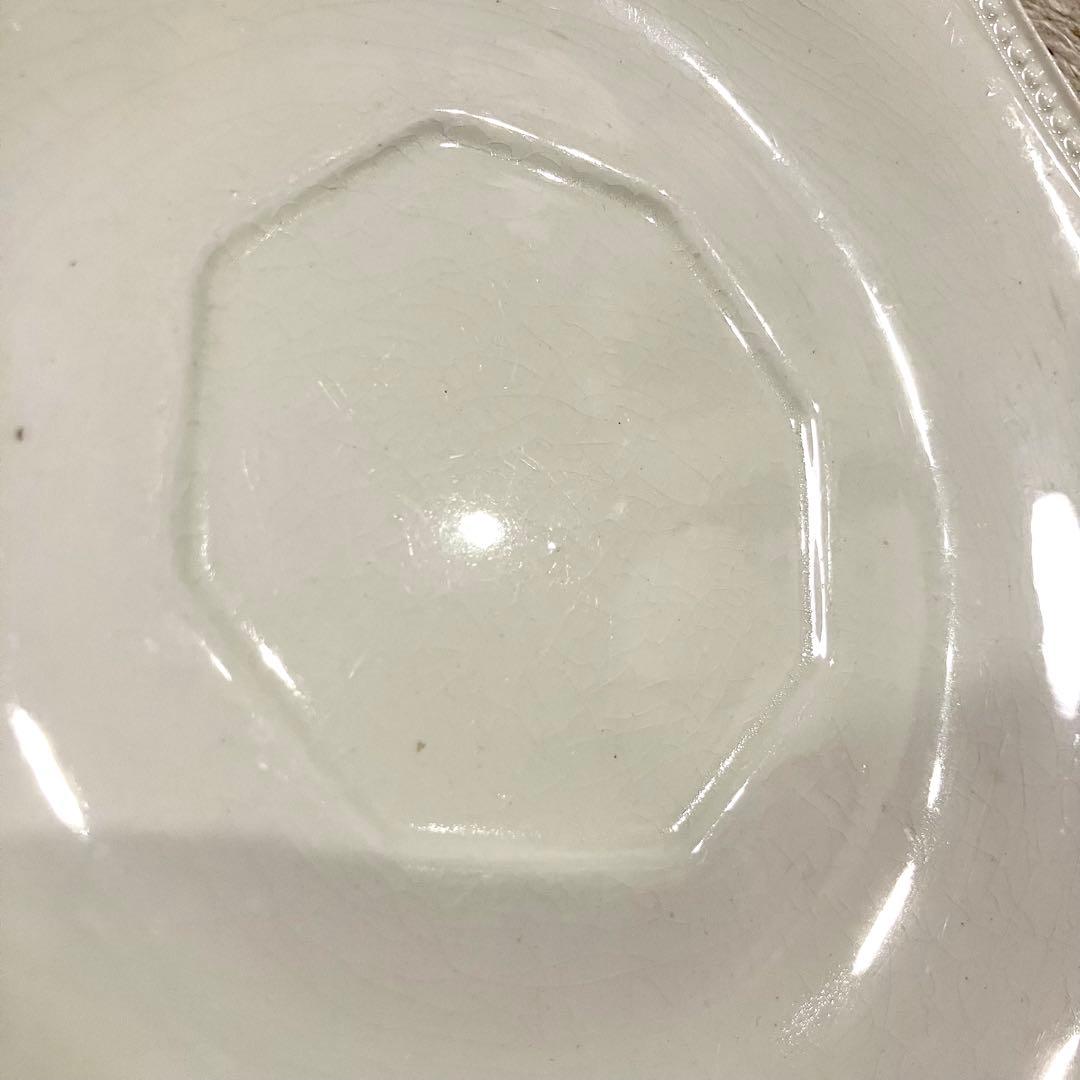 希少G＊クレイユ モントロー オクトゴナル ソーサー 皿 19cm アンティーク