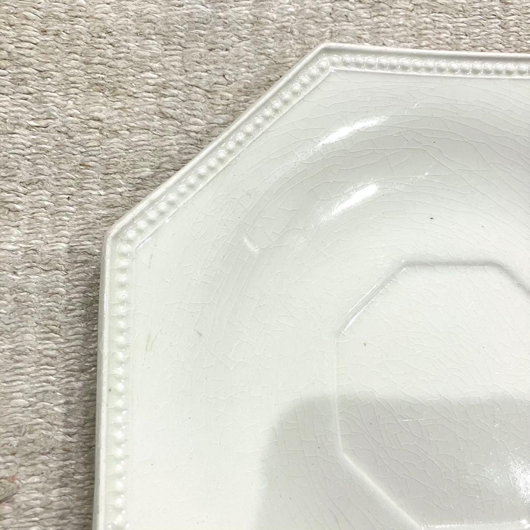 希少G＊クレイユ モントロー オクトゴナル ソーサー 皿 19cm アンティーク
