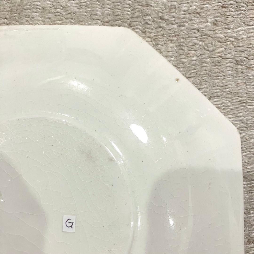 希少G＊クレイユ モントロー オクトゴナル ソーサー 皿 19cm アンティーク