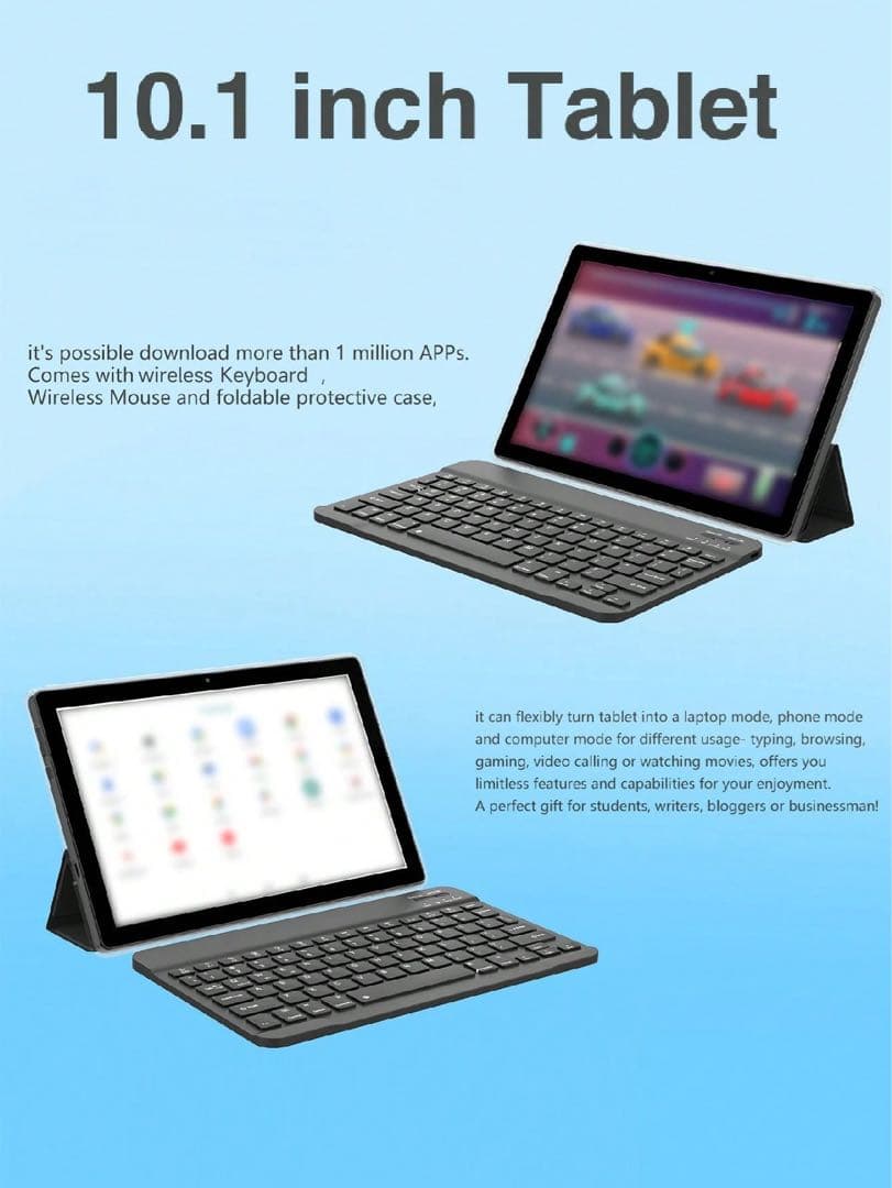 COOPERS Androidタブレット 6GB RAM 128GB ROM