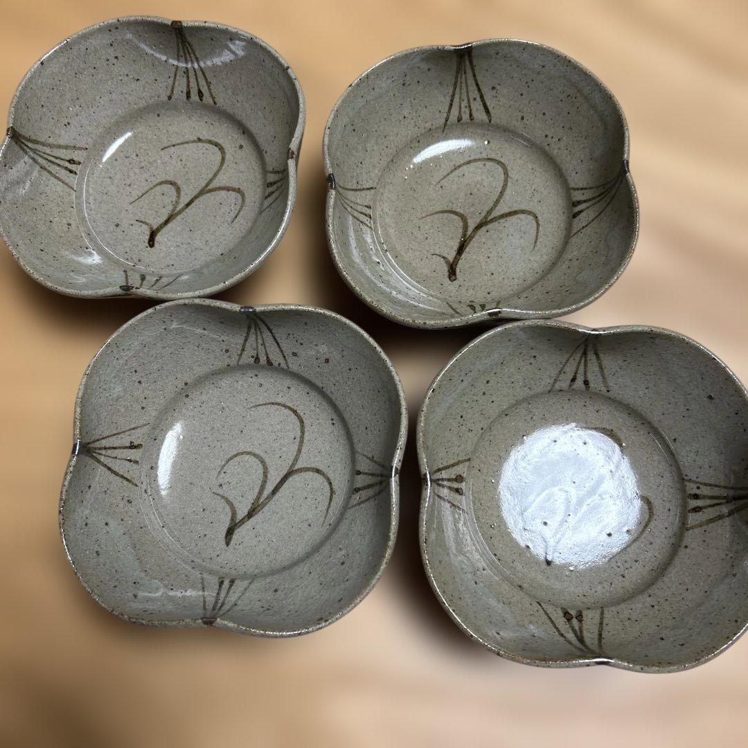 三玄窯　中里重利　絵唐津向付　4客　木箱付
