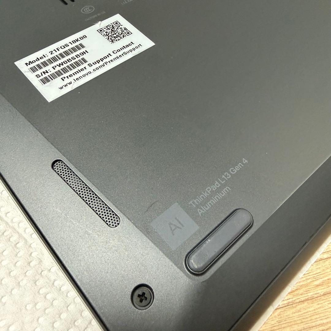 Windowsノート本体 Lenovo ThinkPad L13 Gen4 AMD 32GB 256GB
