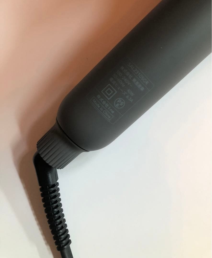 1回使用　SALONIA ストレートヘアアイロン スムースシャイン グレー