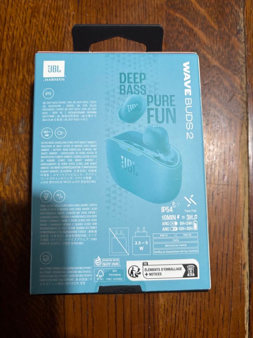 JBL WAVE BUDS 2 青(新品未開封)