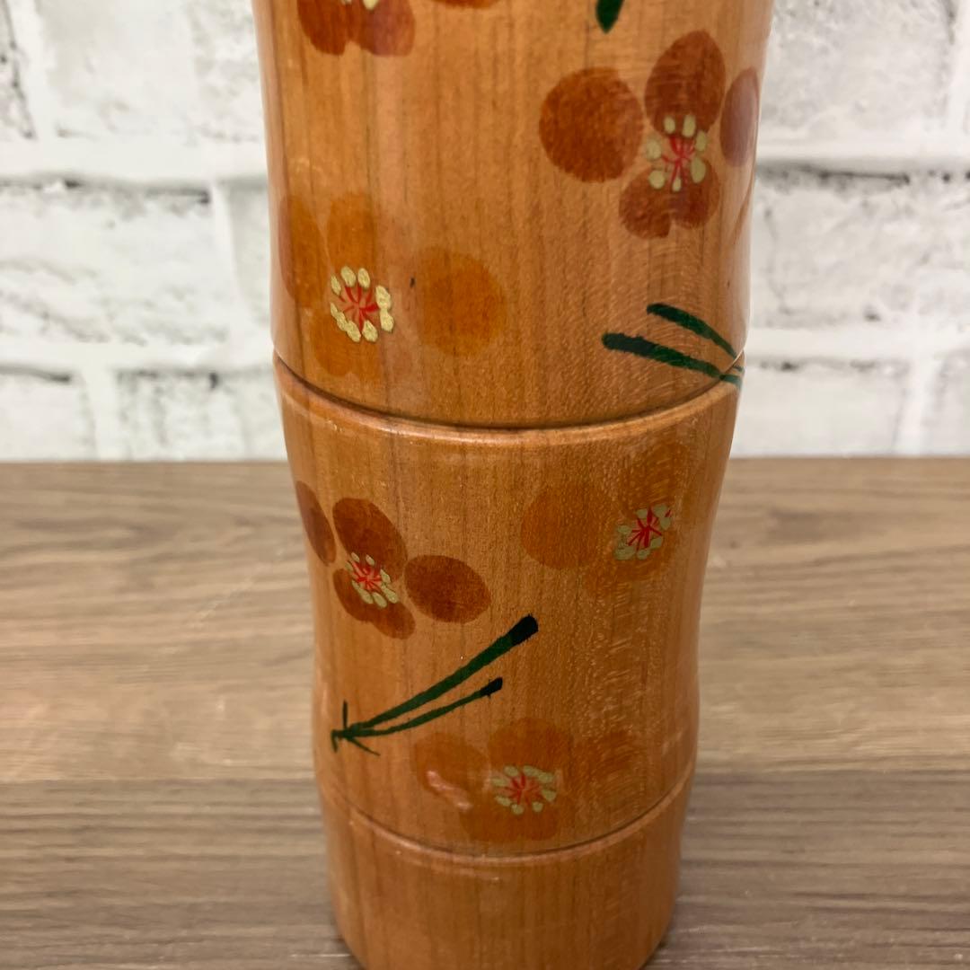 A-壁 昭和レトロ 木製 こけし 小芥子 佐々木功作 伝統工芸 置物