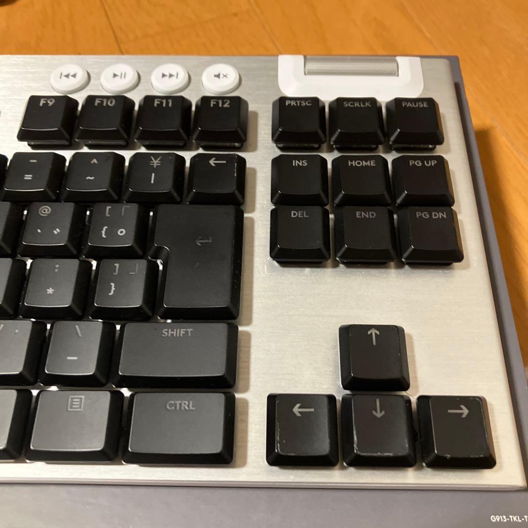 ロジクール g913tkl 茶軸タクタイル ワイヤレスゲーミングキーボード