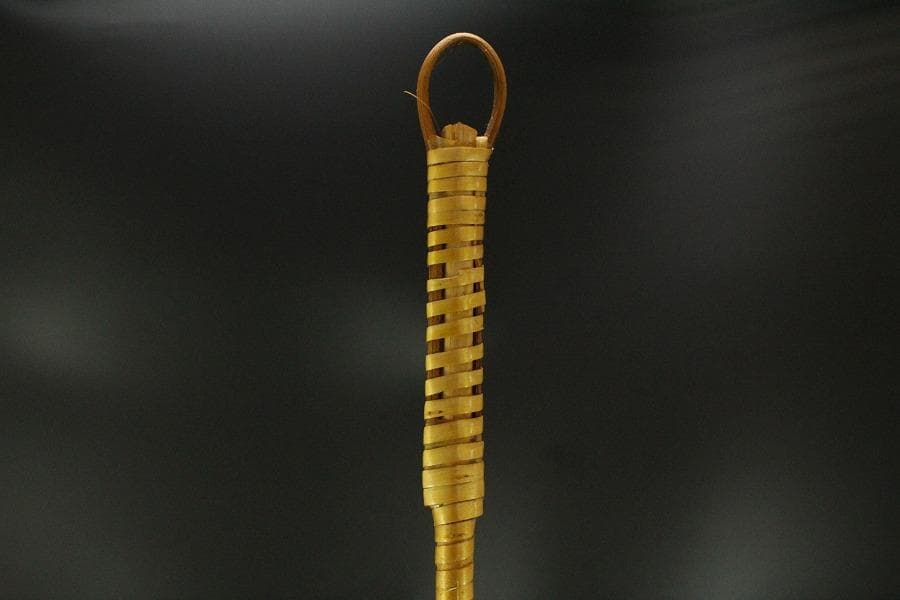茶道具 吊り花入 竹籠 美品(ZE772)