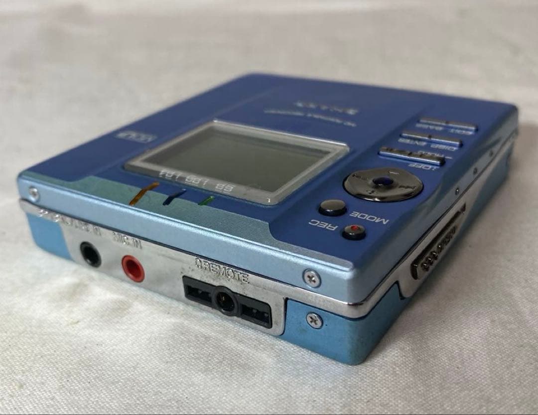SHARP MD77 ポータブルMDプレーヤー 青