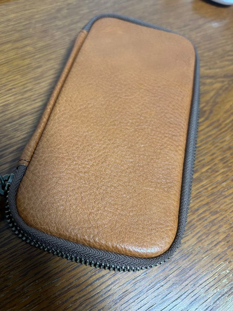 アンドリーベ　&Liebe ラウンドジップペンケース　栃木レザー　極美品　完売品