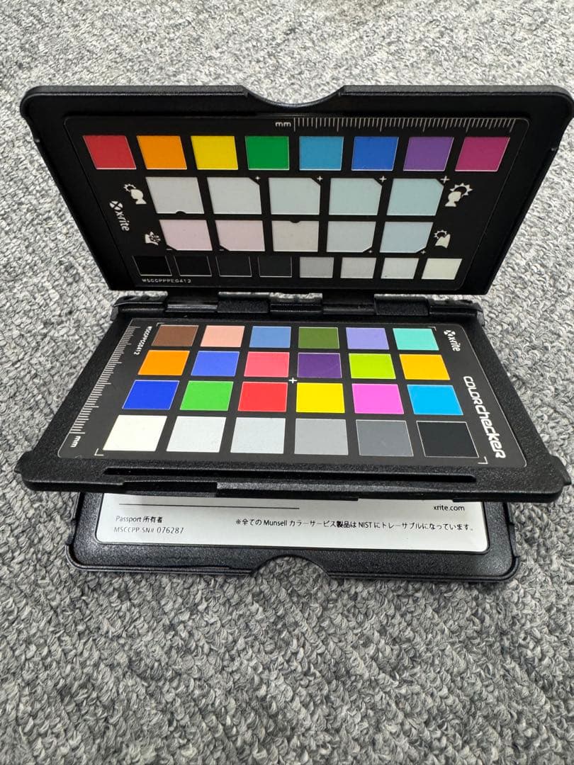 ビデオカメラ colorchecker passport
