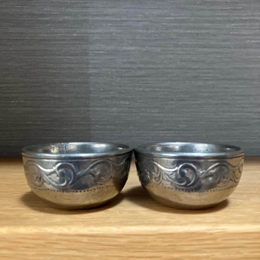 北欧ノルウェー老舗工房　ピューター3点セットA&H Tφnsbergヴィンテージ
