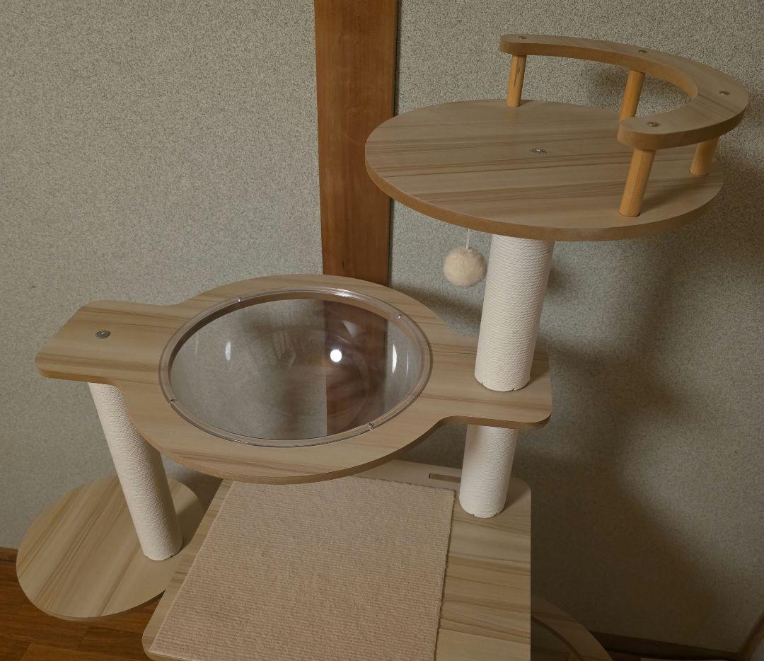 未使用品☆据え置き型キャットタワー 木製 おしゃれ