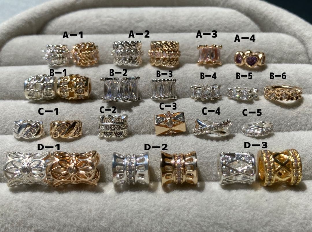 ロンデル　パーツ　シルバー　ゴールド　ハンドメイド　ばら売り