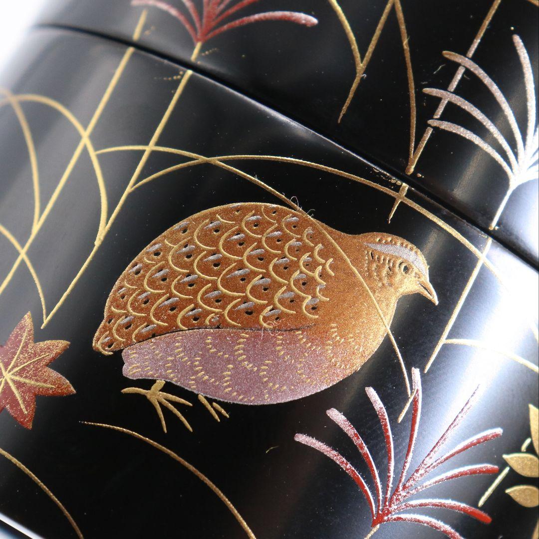 和田寿峰作 四季揃 薄茶器 棗 金輪寺 中次 茶道具 共箱　SX1037