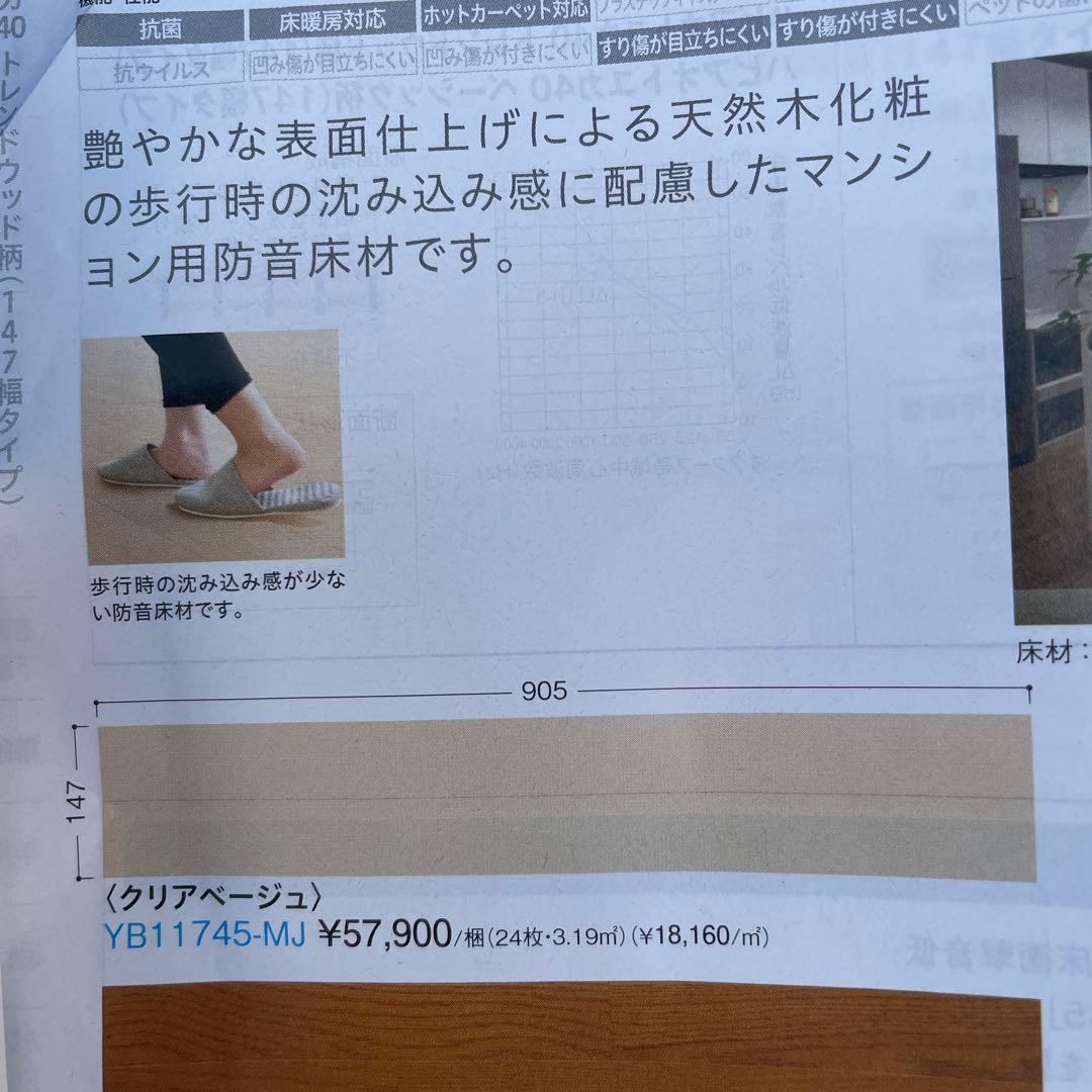 DAIKEN 直張オカフロア45Ⅱ クリアベージュ 147幅タイプ１ケース