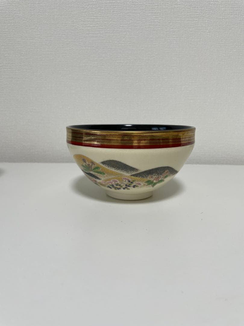 茶道具セット 茶碗3個と菓器・茶杓・棗