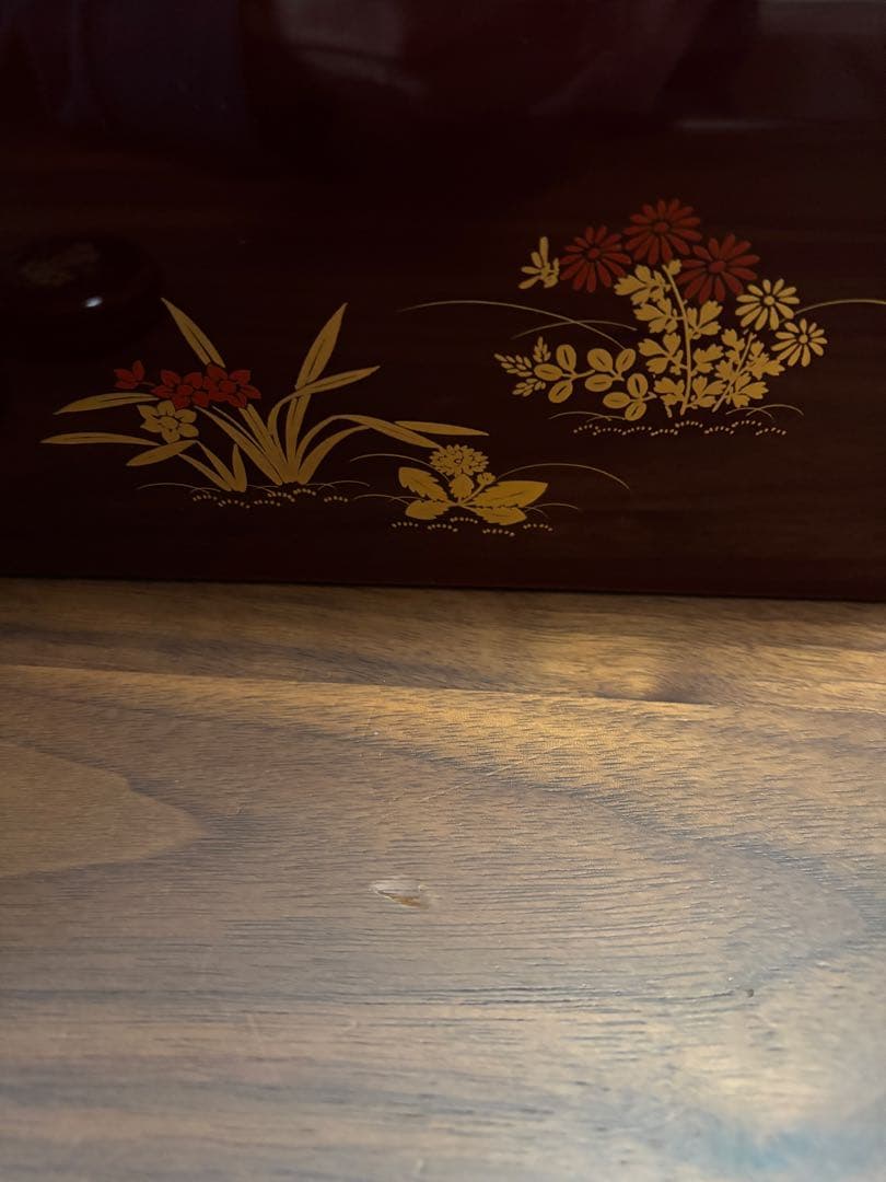 四季草花蒔絵茶箱