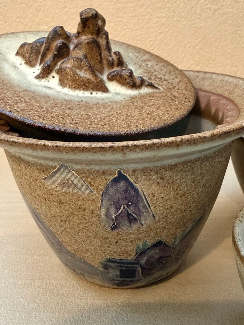 茶器　敦煌博物館×万仟堂　公式コラボ作品 「快客杯　越过山丘」