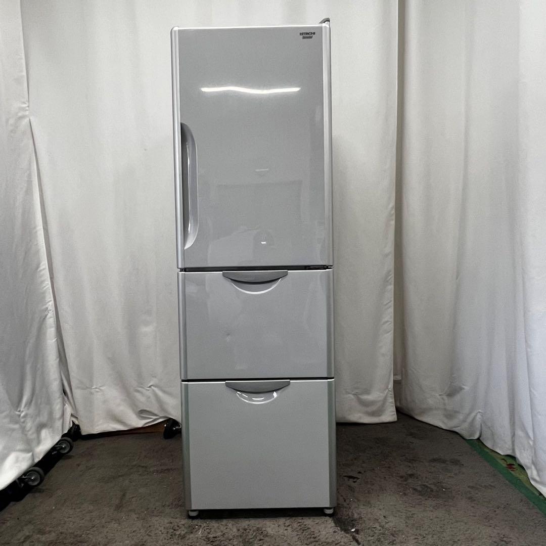 Y908　冷蔵庫　日立　大型　300ℓ-400ℓ　右開き　中古　安い　設置無料