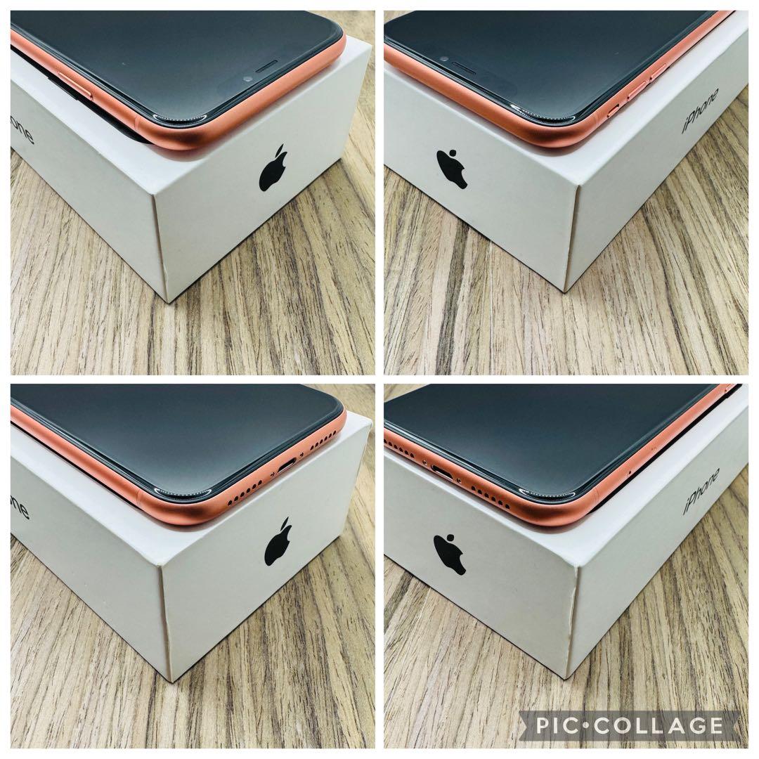 【新品バッテリー】iPhoneXR コーラル 128GB SIMフリー