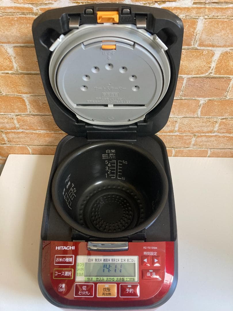 22年製 日立 RZ-TS105M IHジャー炊飯器 5合炊きスチーム 圧力IH
