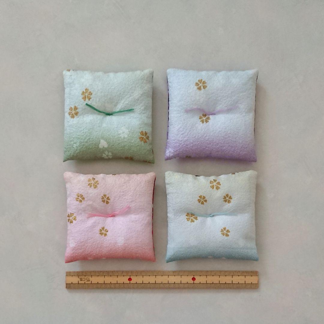 ミニ座布団 置物用 桜吹雪 オーダーページ ハンドメイド ミニチュア