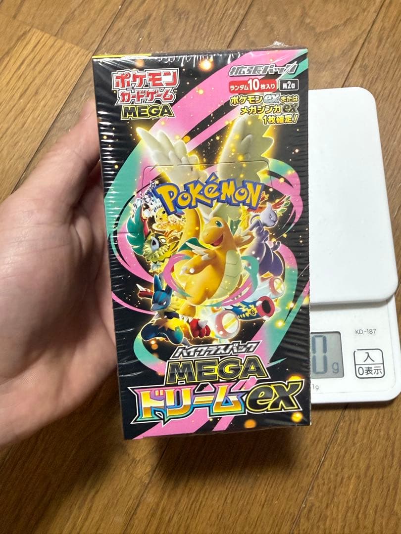 ポケモンカードゲーム メガドリームex BOX シュリンク付き 186g