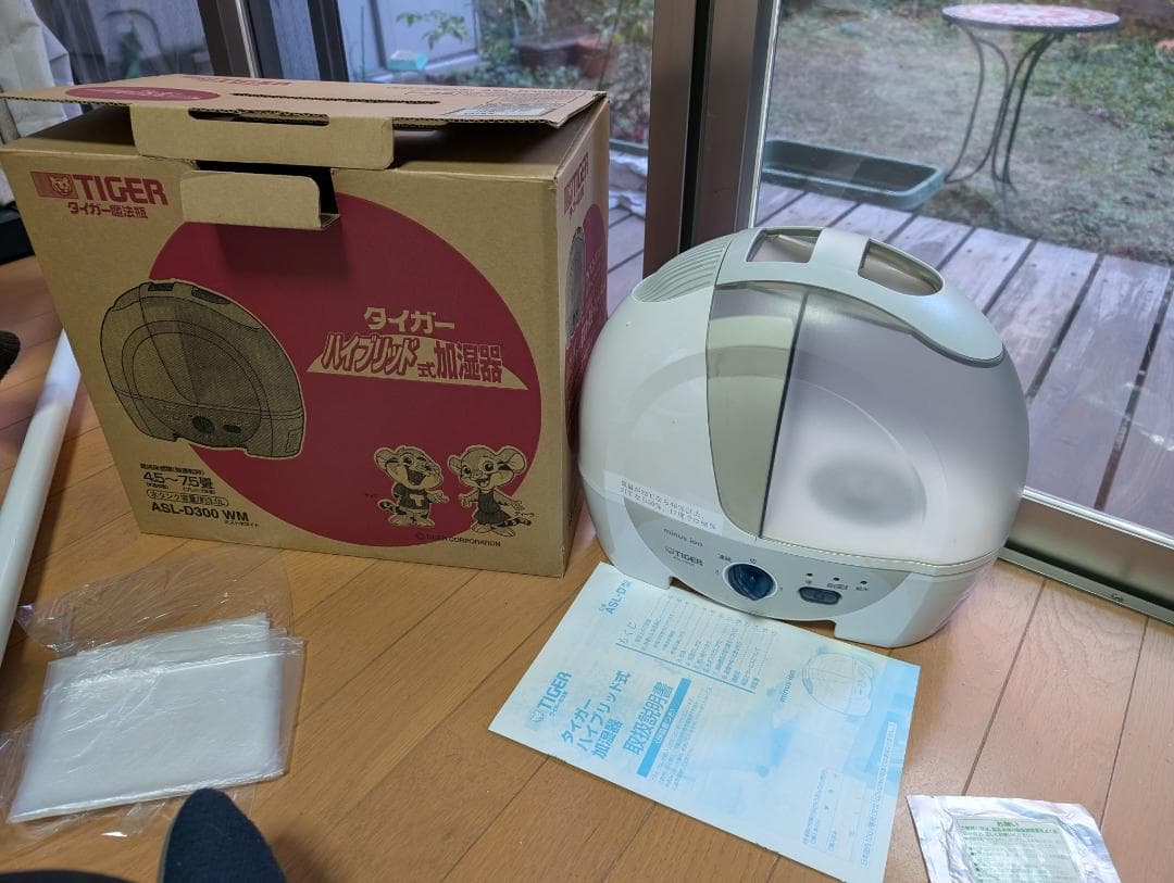 【美品・動作良好】タイガー ハイブリッド式加湿器 ミストイオン機能付き
