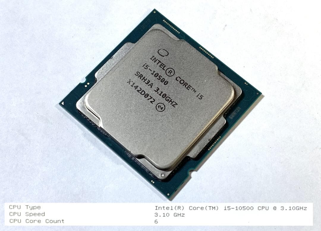 Core i5-10500 3.10GHz SRH3A LGA1200 10世代